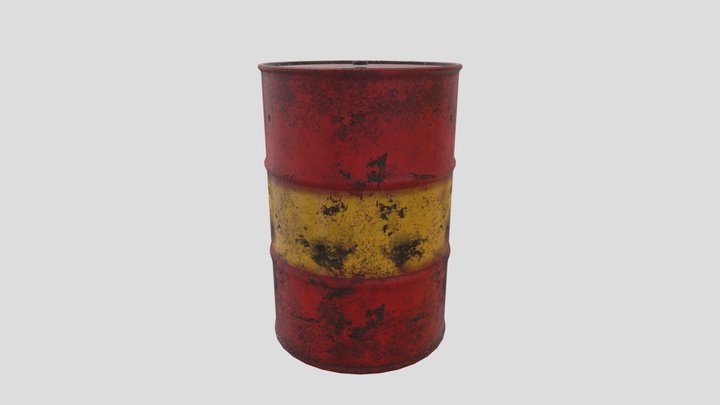 Oil Drum/ Barrel 3D Model