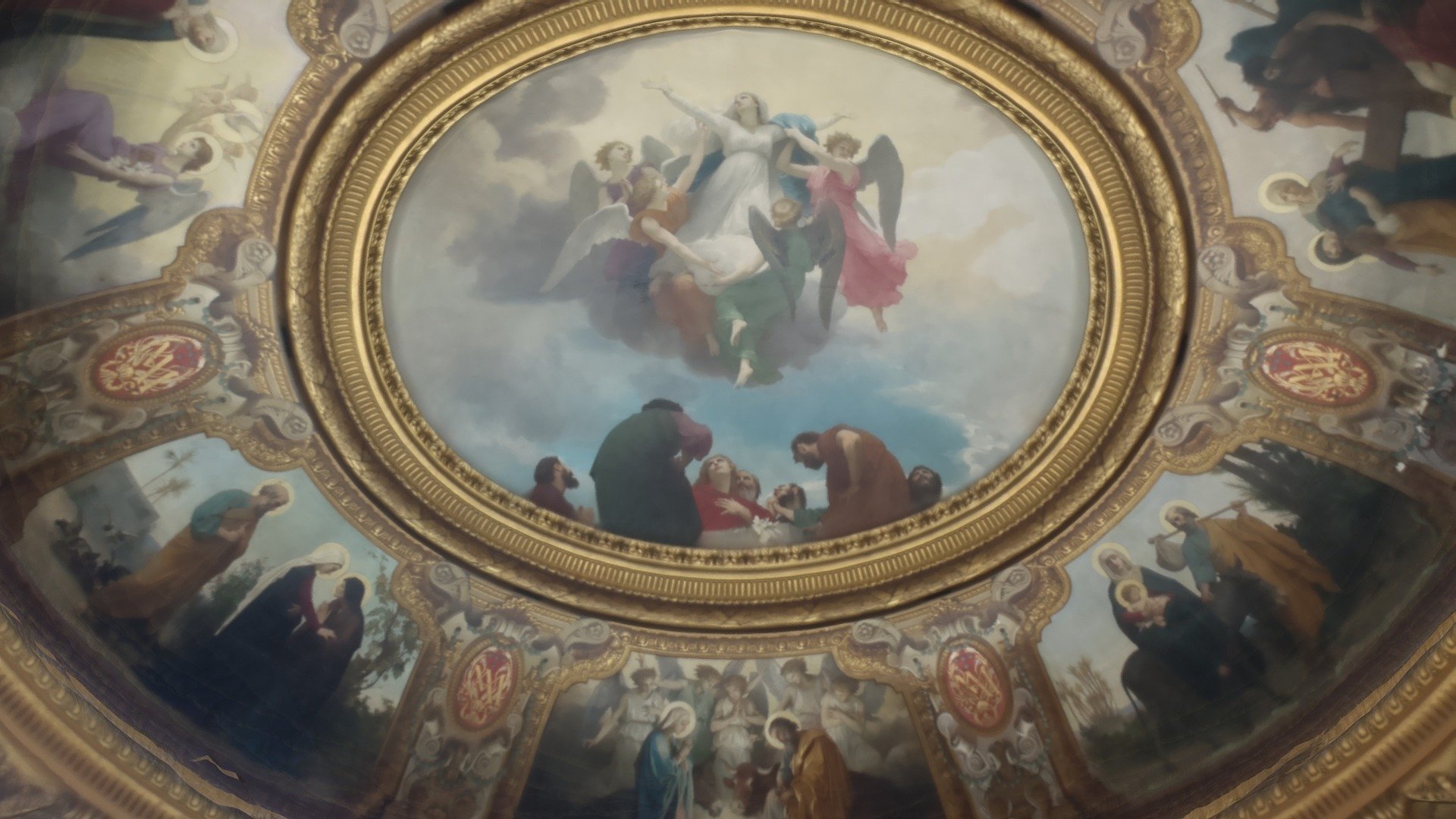 Plafond de la vierge, Cathédrale de La Rochelle
