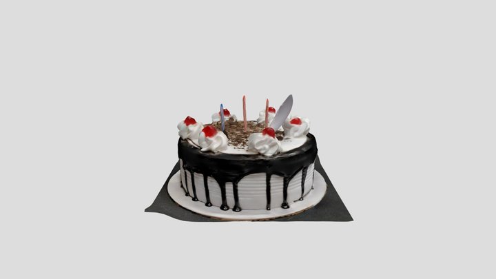 Birthday cake 3D Model