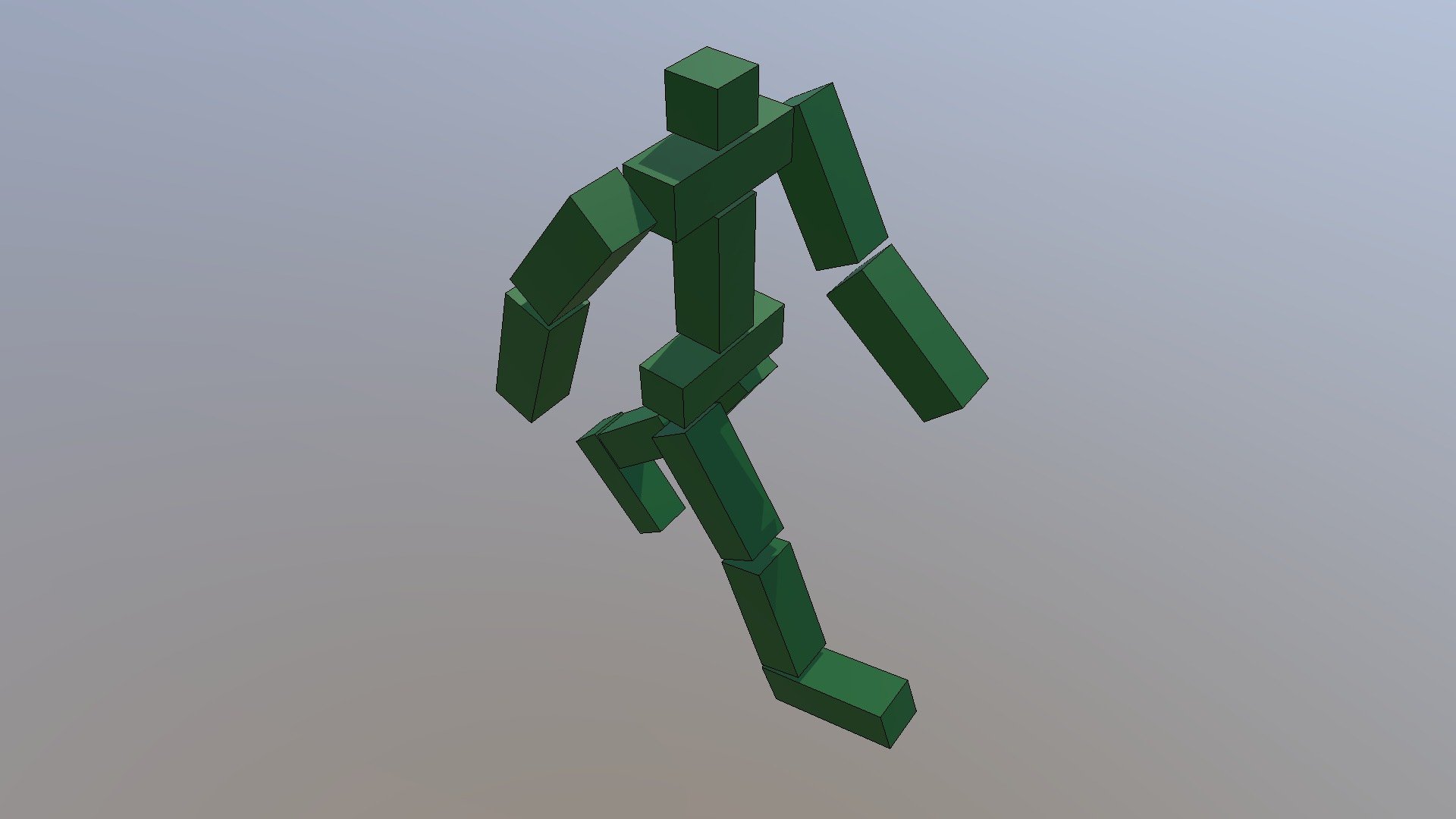 Кубоид шагает правая нога - Download Free 3D model by sergej15 [7d55cb0 ...