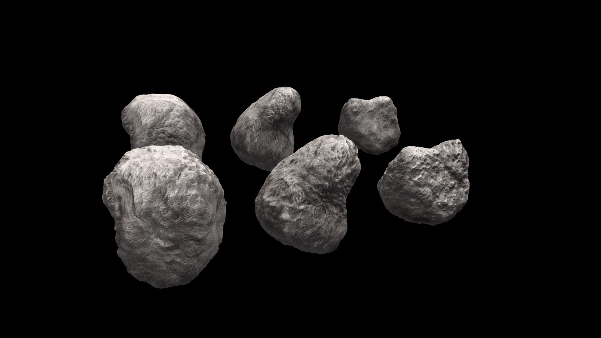 Asteroids High Detail 4K - Buy Royalty Free 3D model by Desertsage ...