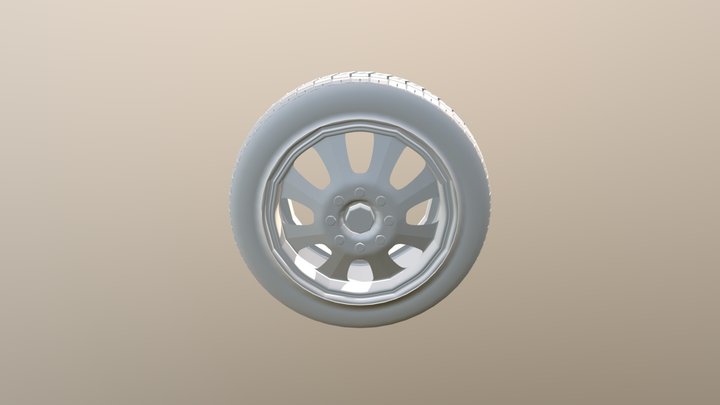 Wheel Modeling Exercise 01 3D Model