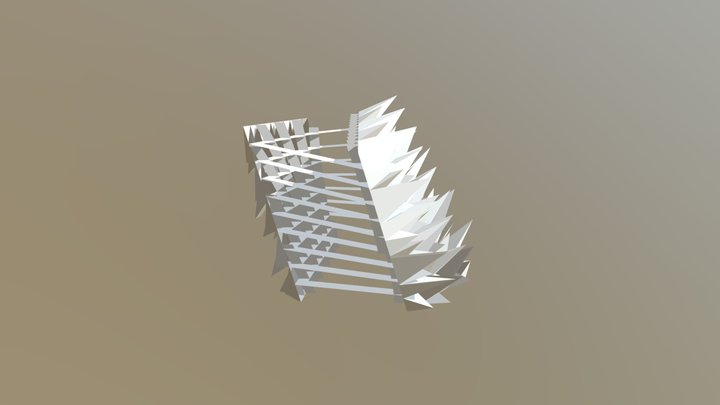 Surface and Waffle Structure 3D Model