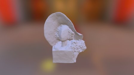 Woman with Hat 3D Model