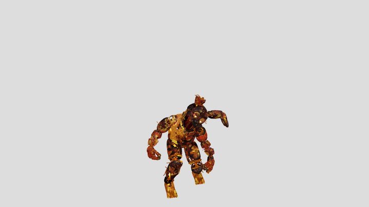 Flaming-springtrap-special-delivery 3D Model