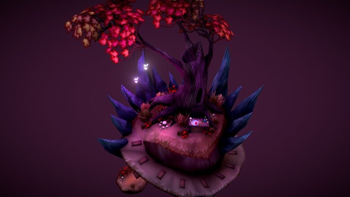 Overgrown Outlook Diorama 3D Model