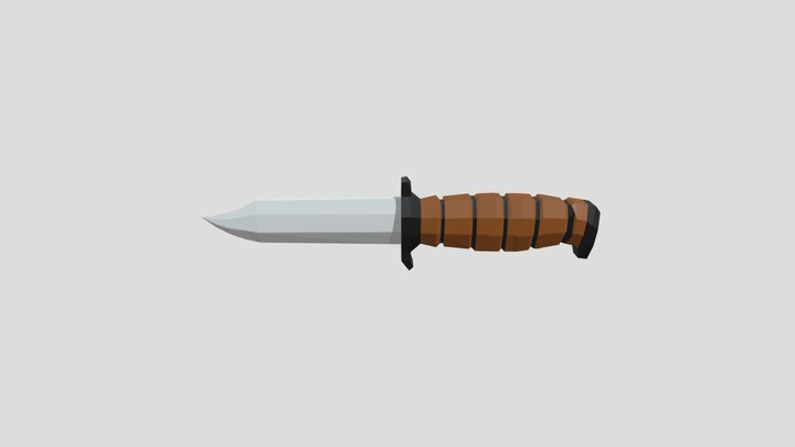 low_poly knife 3D Model