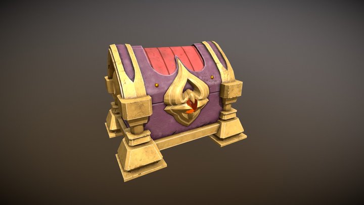 Wizard chest 3D Model