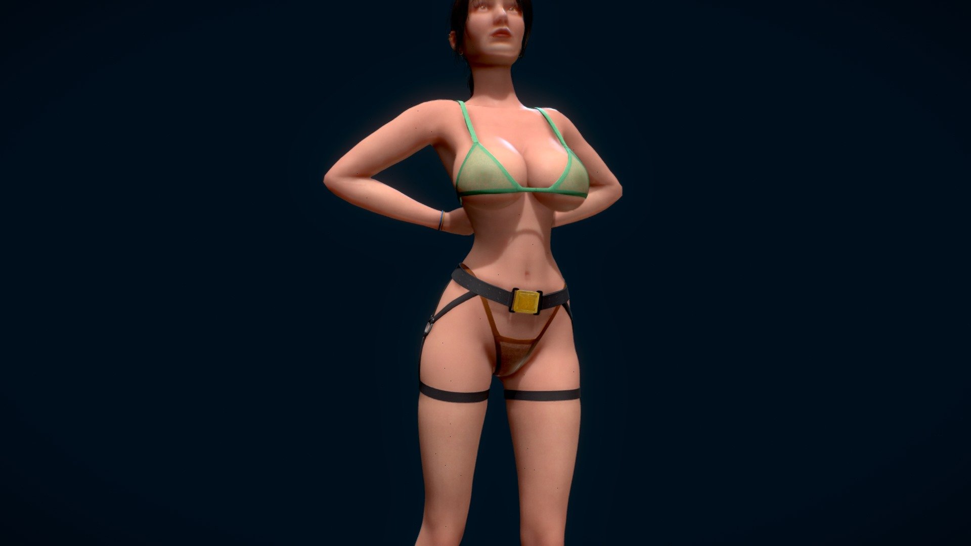 Lara Croft in Lingerie - Buy Royalty Free 3D model by Marcos Faci  (@marcosfaci) [7d5ca44]