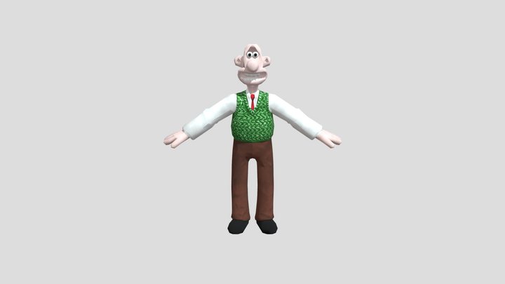Wallace & Gromit In Project Zoo - Wallace 3D Model