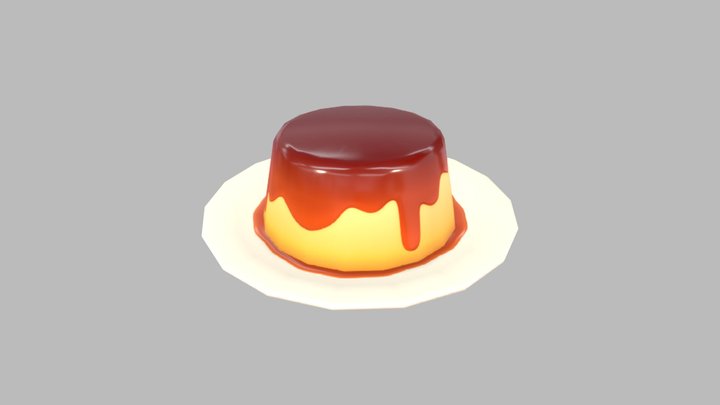 Pudding 3D Model
