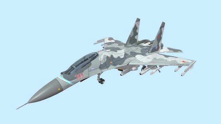 su-30mk 3D Model