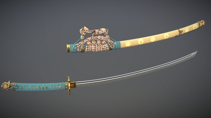 Katana (Game Ready Model) 3D Model