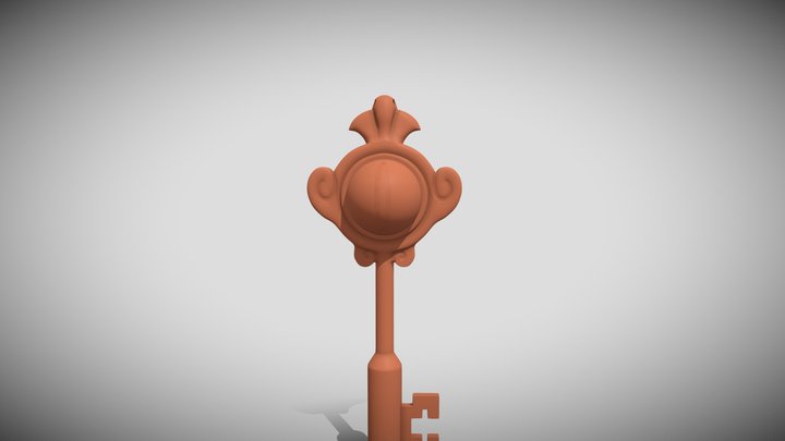 Portal Key 3D Necklace - The Owl House 3D Model