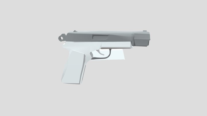 FN HP gun 3D Model
