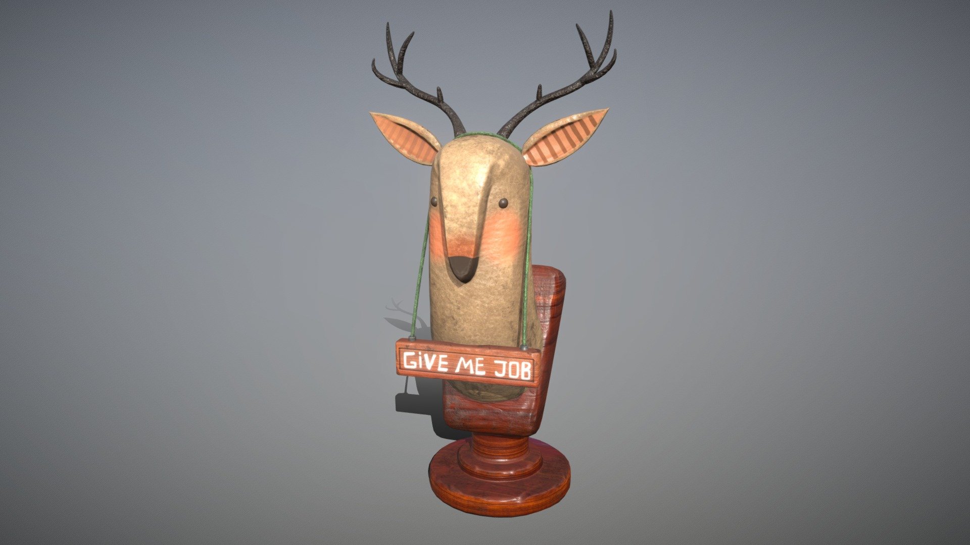 Deer_Give me job!