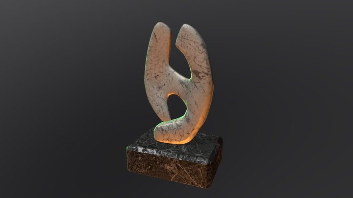 Abstract Statue 3D Model