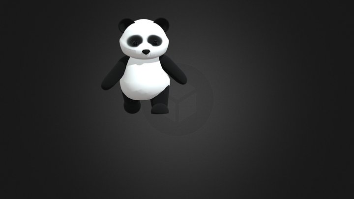 Low Poly Panda Animation 3D Model
