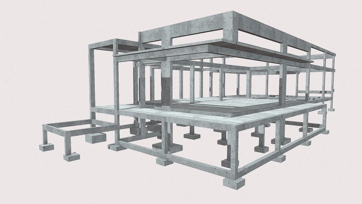 Projeto Estrutural - Residência Lidiane 3D Model