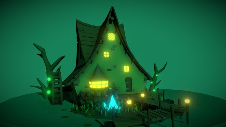 Swamp house 3D Model