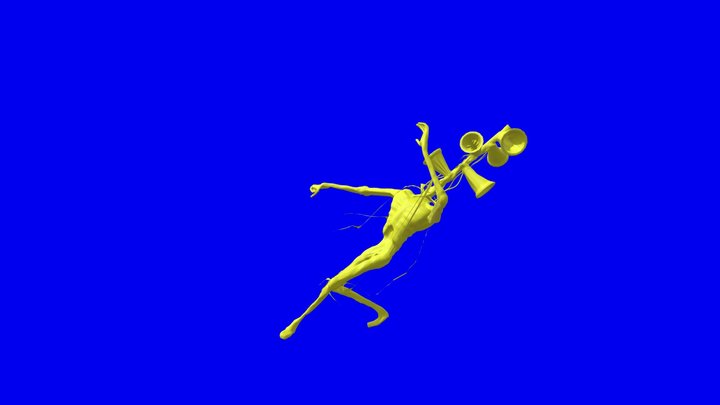 Falling Back Death 3D Model