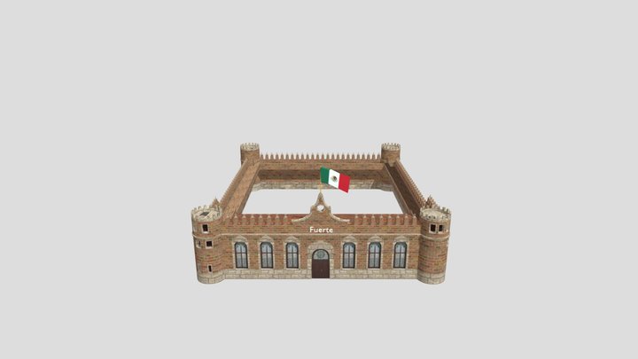 The Fort of Tijuana / El Fuerte de Tijuana 1911 3D Model