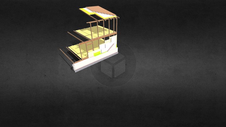 Timber framing 3D Model