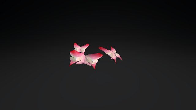 Origami Butterflies 3D Model