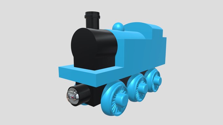 Wooden Railway Thomas 3D Model