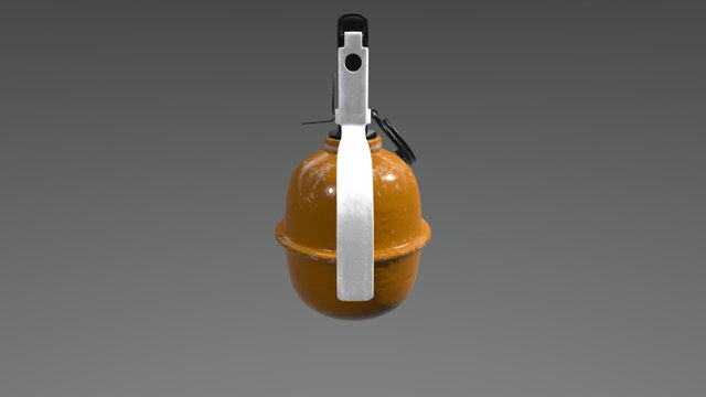 Soviet RGD-5 Fragmentation Grenade WW2 3D Model