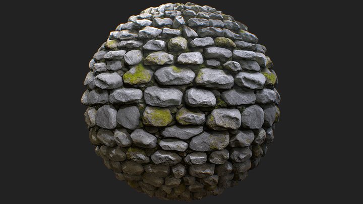 Seamless Rustic Stone Wall & Floor Texture 043