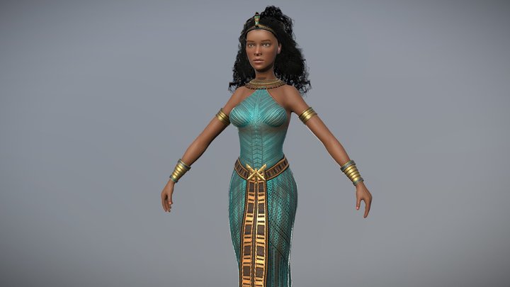 Egyptian queen 3D Model