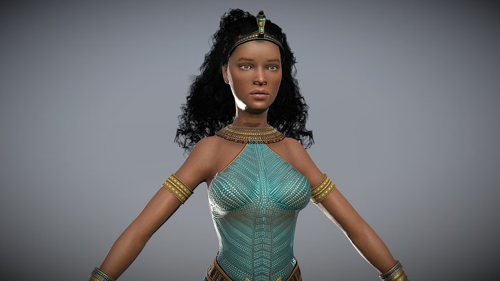 Egyptian queen 3D Model