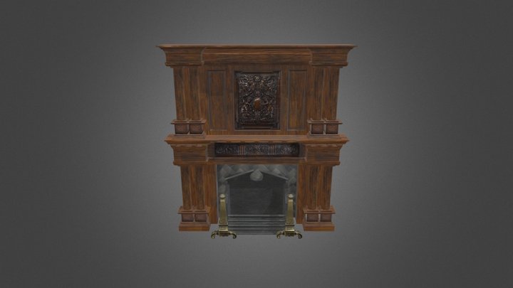 Victorian Fireplace 3D Model