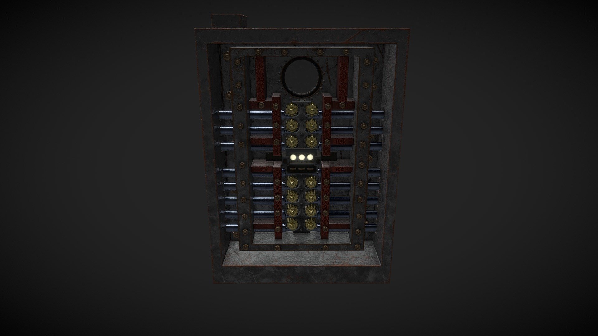 Door for a Safety room - 3D model by laibrenes [7d6a538] - Sketchfab