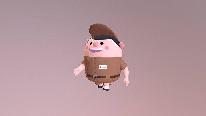 Zoo Keeper 3D Model