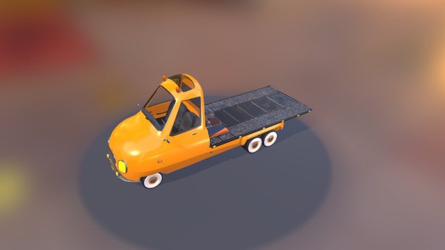 PickUp Towing 3D Model