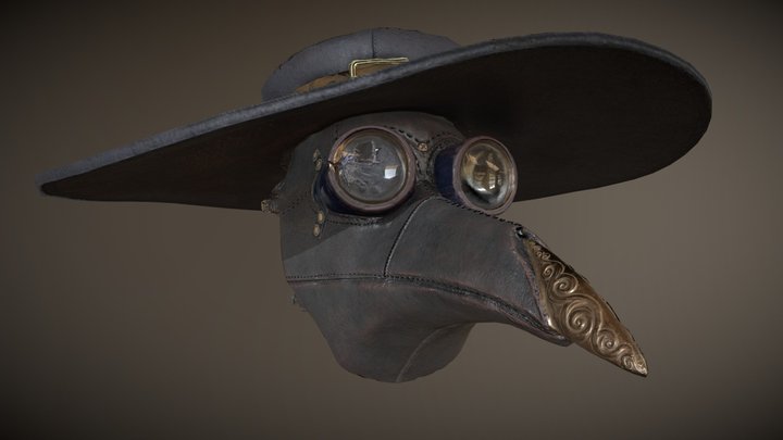 Plague Doctor's Mask 3D Model