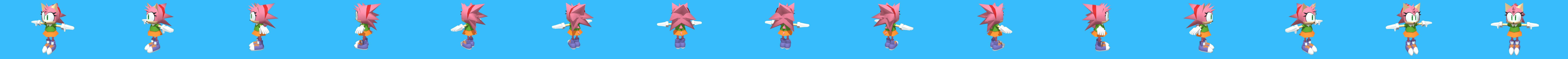 Amy Rose (Low Poly Version) 3D Model