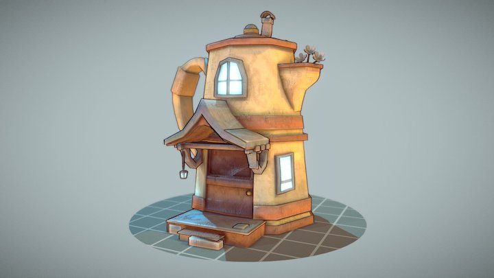 Fantasy Moka House 3D Model