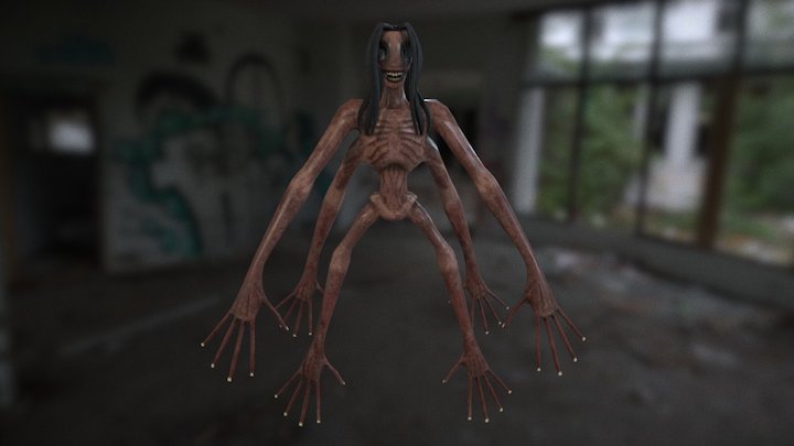 SixArms: Creature Mesh 3D Model
