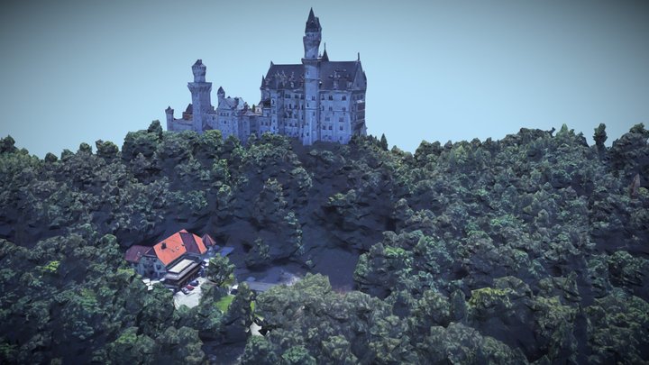 Neuschwanstein Castle, Bavaria, Germany – Kostenloses 3D-Modell STL