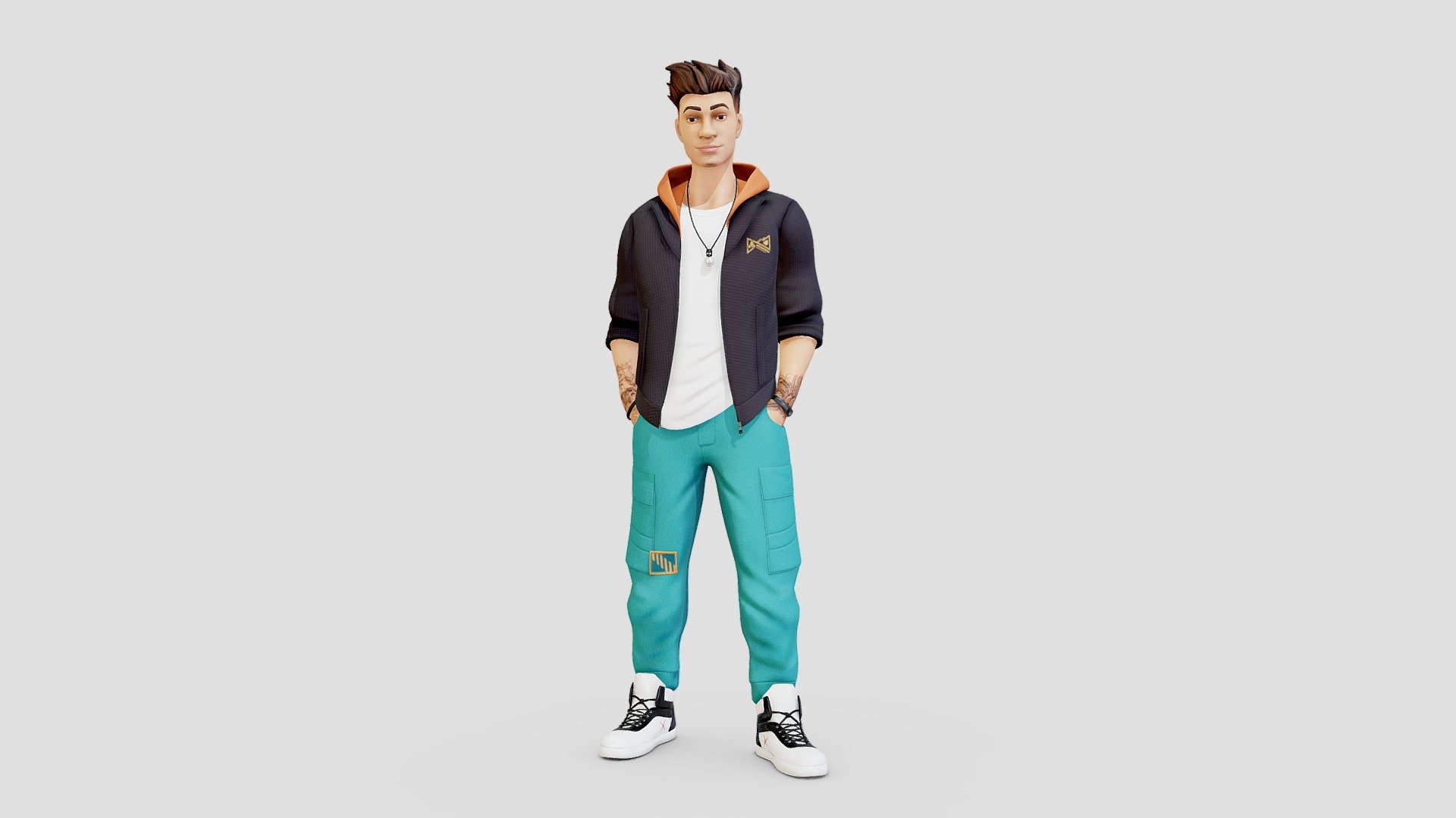 Stylized Gen Z Male College Character - 3D model by Polymator ...