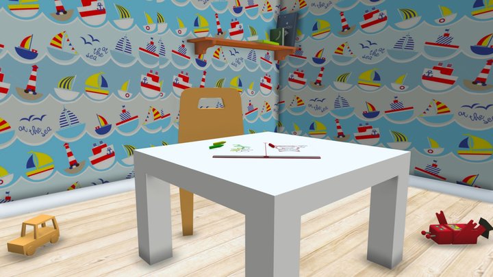 Kid's Room 3D Model