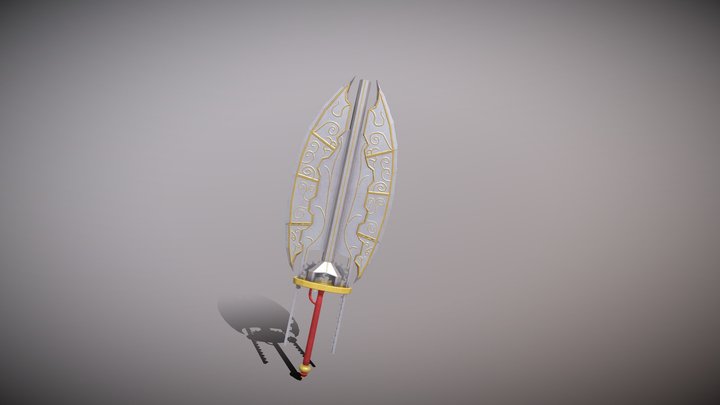 Crusader Axe Blade 3D Model