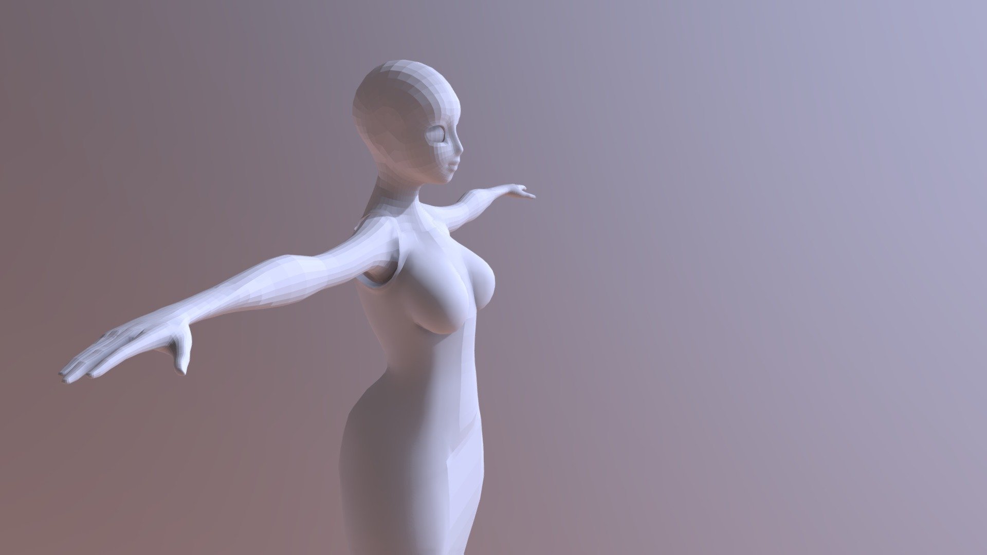 Low_Poly_No_Hair — Sketchfab embed 3D viewer
