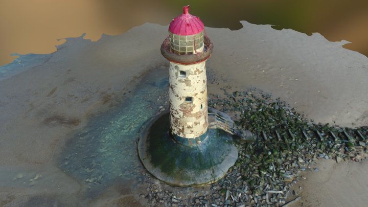Point Of Ayr Lighthouse 3D Model