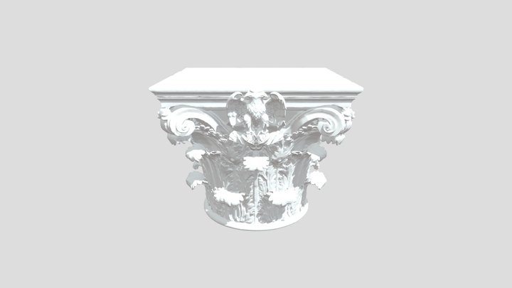 Corinthian Capital Porticus Octavia 3D Model