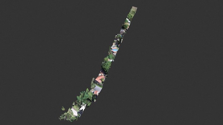 Seção Topográfica 3D Model