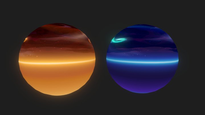 Skybox - Northern Lights 3D Model